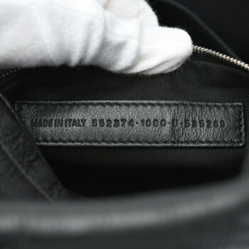 Balenciaga Everyday Backpack black leather logo - Picture 7 of 9